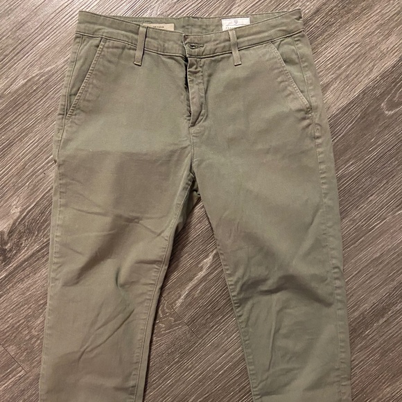 AG Adriano Goldschmied Jeans Caden Tailored Trouser | Olive Green | Size 26 - Picture 1 of 6